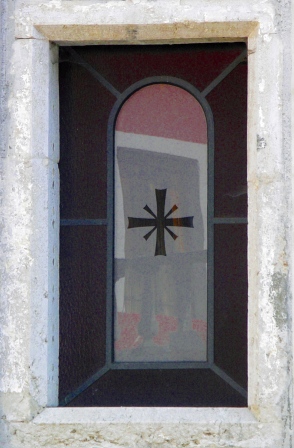 A window from the local village of Polcenigo